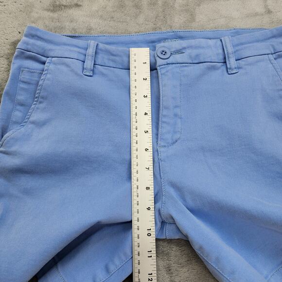 Kut From The Kloth‎ Shorts Womens 10L LONG Blue Catherine Trouser Twill Stretch - Picture 12 of 15